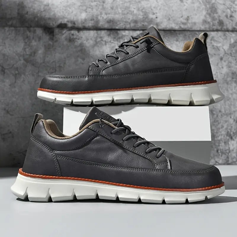 Primadon Sneaker Michael | Elegante Ledersneaker für Herren bequem weiß