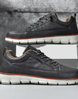 Primadon Sneaker Michael | Elegante Ledersneaker für Herren bequem weiß