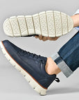 Primadon Sneaker Michael | Elegante Ledersneaker für Herren bequem weiß