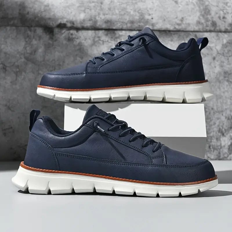 Primadon Sneaker Michael | Elegante Ledersneaker für Herren bequem weiß