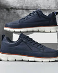 Primadon Sneaker Michael | Elegante Ledersneaker für Herren bequem weiß