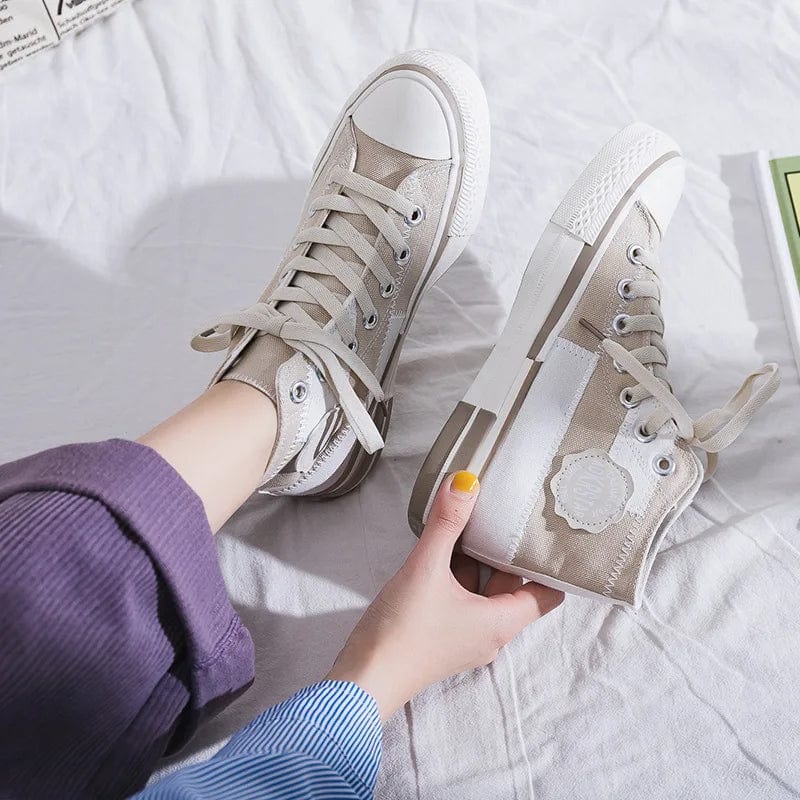 Primadon Sneaker Milchtee / 38 (23.5cm) Amelie | Verspielte High-Top-Sneaker für Damen lila