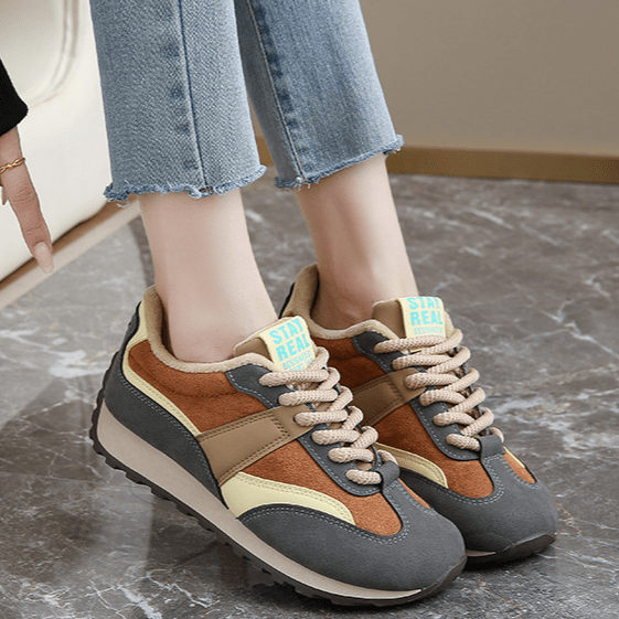 Primadon Sneaker Rafaela stylische Retro Sneaker für Damen Wildleder