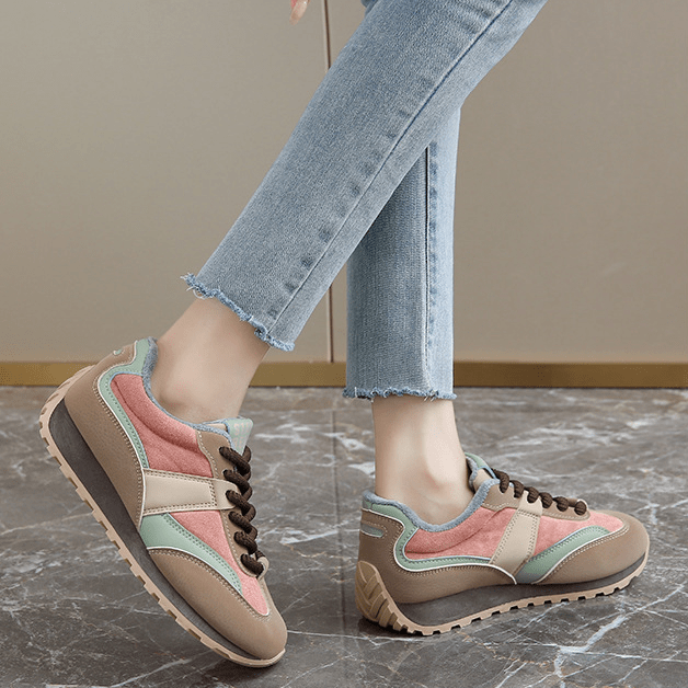 Primadon Sneaker Rafaela stylische Retro Sneaker für Damen Wildleder