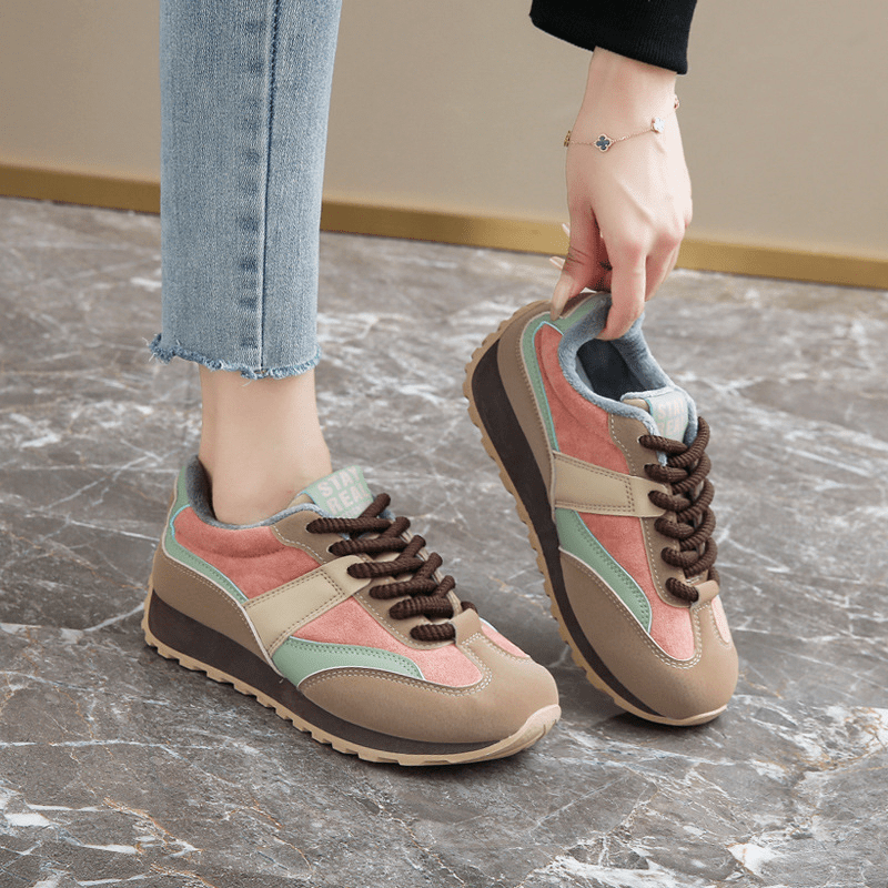 Primadon Sneaker Rafaela stylische Retro Sneaker für Damen Wildleder
