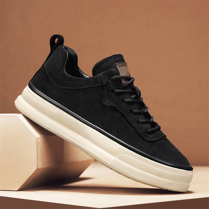 Primadon Sneaker Schwarz / 38.5 Levin elegante Wildleder Sneakers für Herren bequem