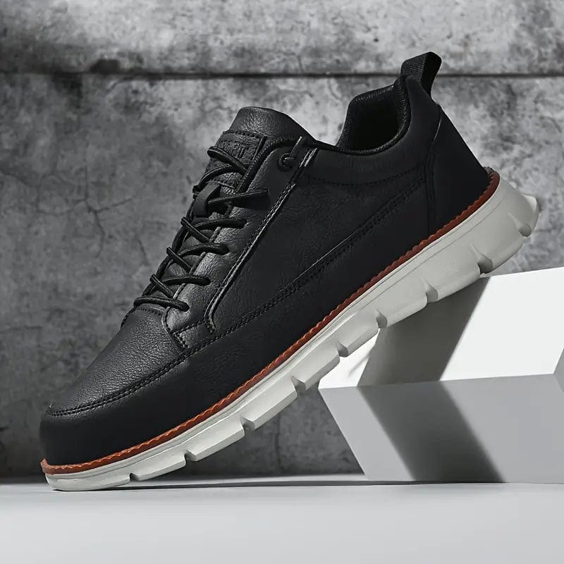 Primadon Sneaker Schwarz / 38.5 Michael | Elegante Ledersneaker für Herren bequem weiß