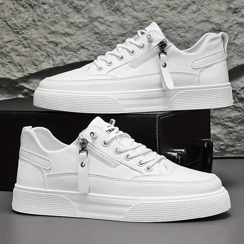 Primadon Sneaker Simon elegante Leder-Sneakers für Herren mit Reißverschluss