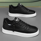 Primadon Sneaker Simon elegante Leder-Sneakers für Herren mit Reißverschluss