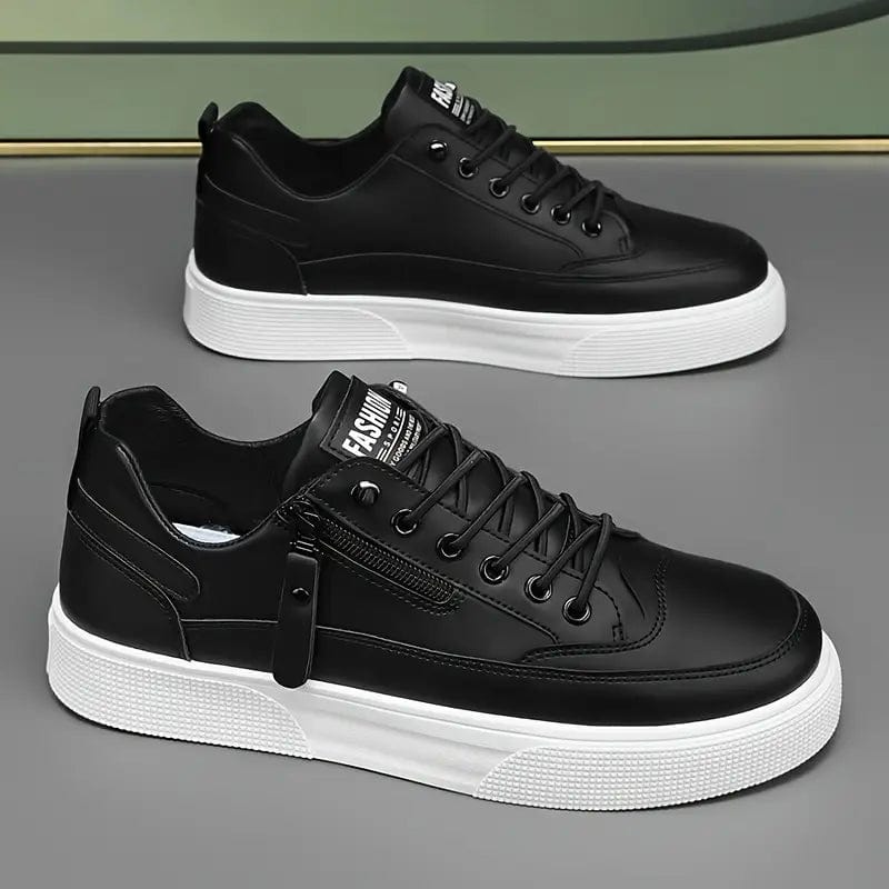 Primadon Sneaker Simon elegante Leder-Sneakers für Herren mit Reißverschluss