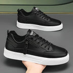 Primadon Sneaker Simon elegante Leder-Sneakers für Herren mit Reißverschluss