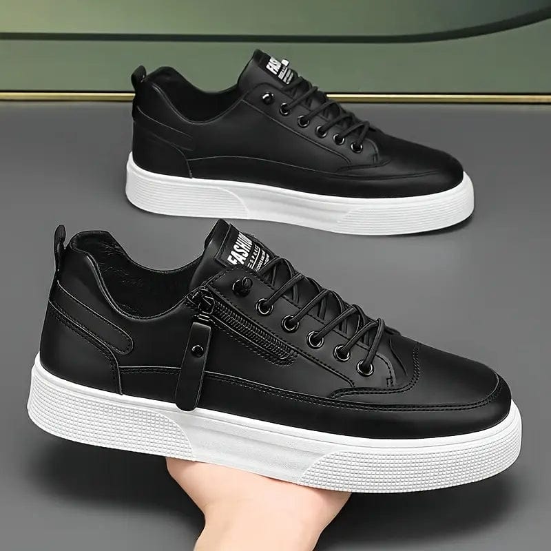 Primadon Sneaker Simon elegante Leder-Sneakers für Herren mit Reißverschluss