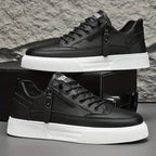 Primadon Sneaker Simon elegante Leder-Sneakers für Herren mit Reißverschluss