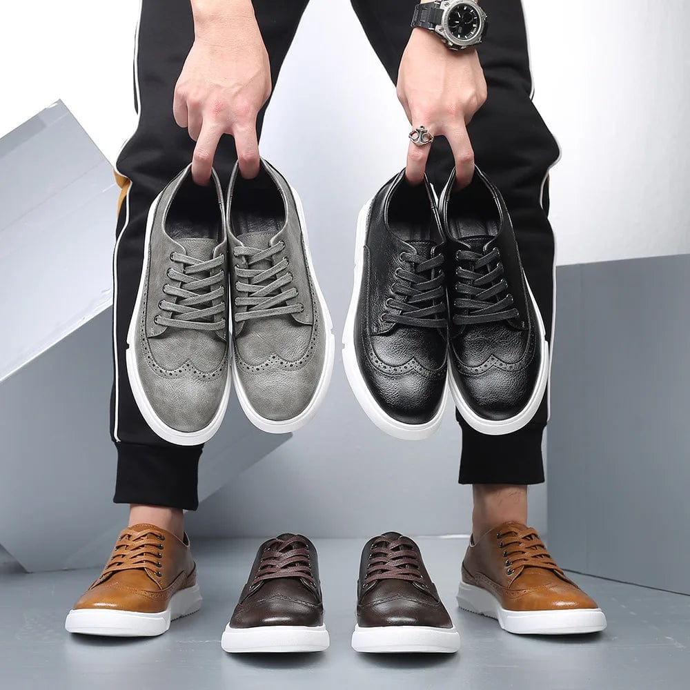 Primadon Sneaker Tobias | Bequeme Sneaker aus Veganleder für Unisex Alltag