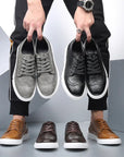 Primadon Sneaker Tobias | Bequeme Sneaker aus Veganleder für Unisex Alltag