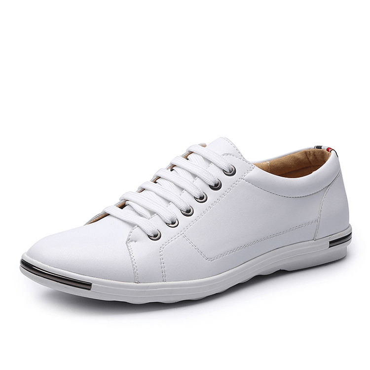 Primadon Sneaker Weiß / 38.5 Boston | eleganter Sneaker für Herren Leder