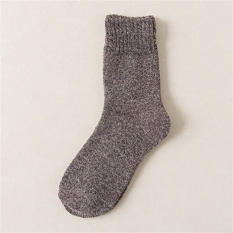 Primadon Socken Braun Carlos | Warme Trachtensocken für Herren Retro-Style
