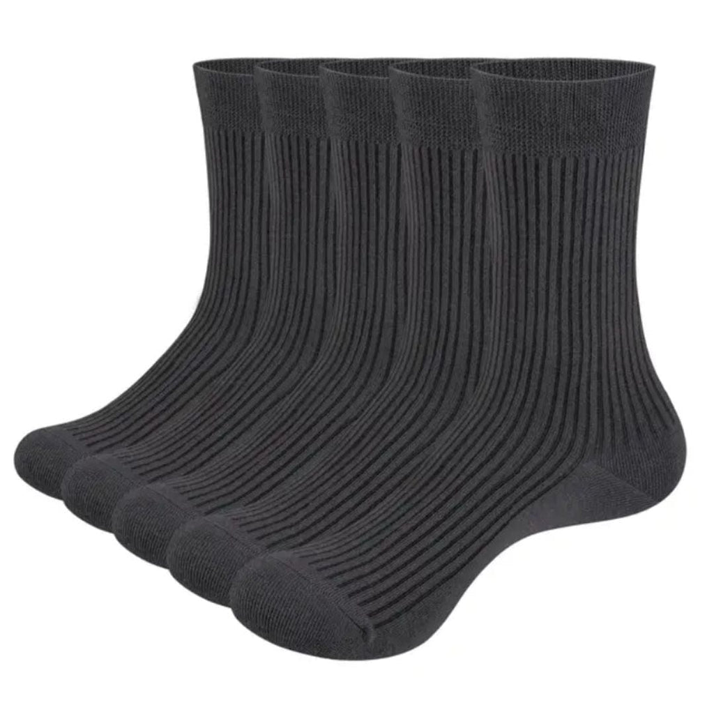 Primadon Socken Grau Khalil | Komfortable Trachtensocken für Herren mittellang