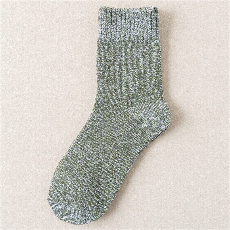 Primadon Socken Hellgrün Carlos | Warme Trachtensocken für Herren Retro-Style