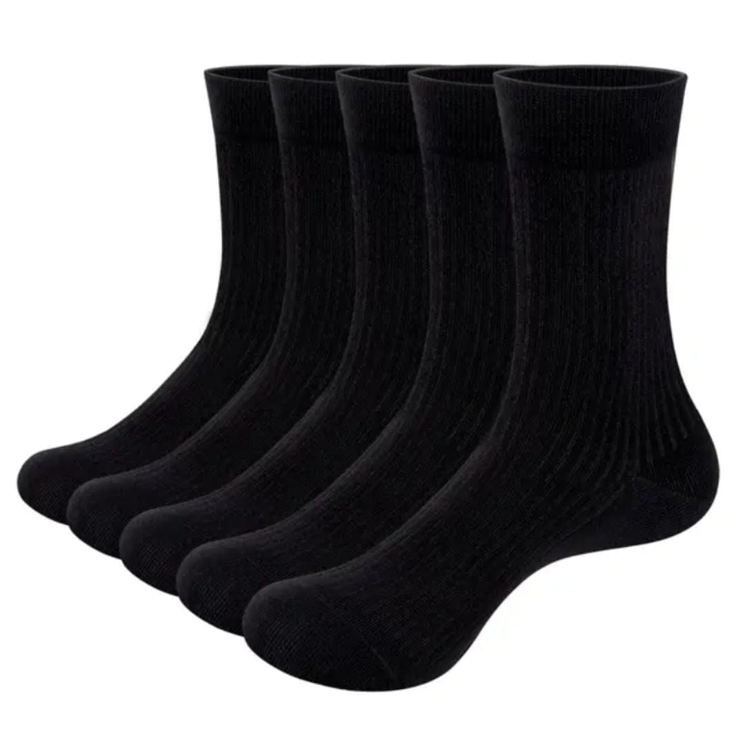 Primadon Socken Schwarz Khalil | Komfortable Trachtensocken für Herren mittellang