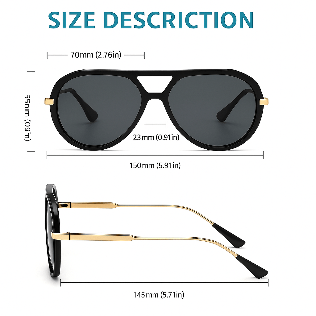 Primadon Sonnenbrillen Alessio | Elegante Sonnenbrille für Herren modern
