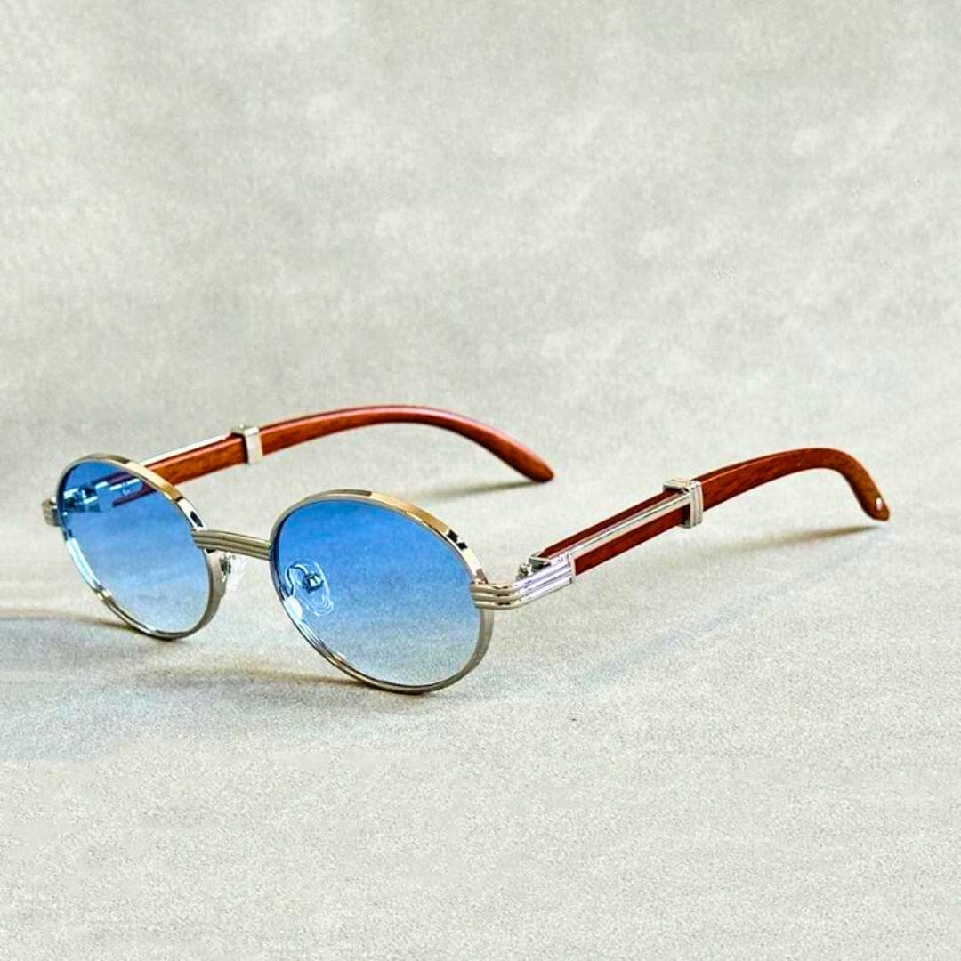 Primadon Sonnenbrillen Aquamarin Blau Niko elegante Vintage-Sonnenbrille UV400