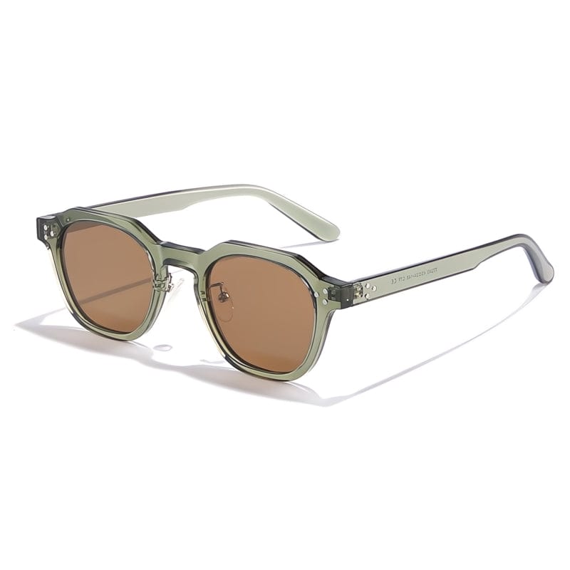Primadon Sonnenbrillen Braun/Grün Patrick | Elegante Polarisierte Sonnenbrille für HerrenUV400