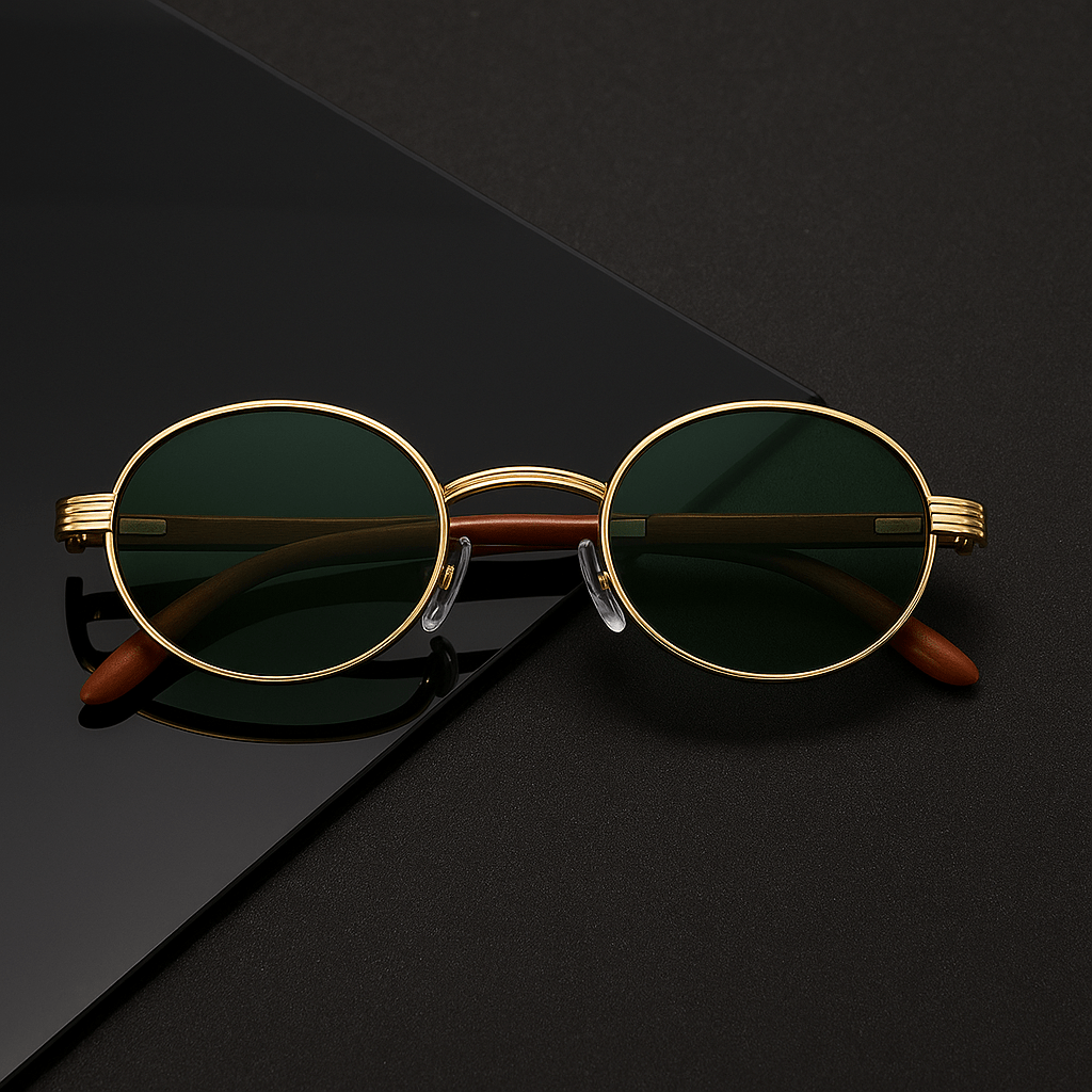 Primadon Sonnenbrillen Laurent | Elegante Oval-Sonnenbrille für Herren