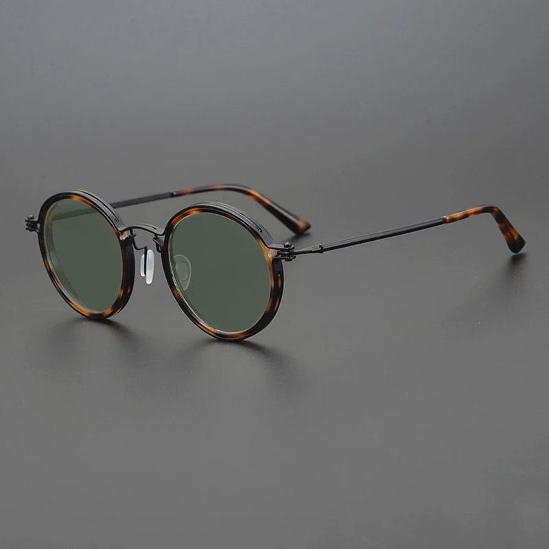 Primadon Sonnenbrillen Schildkröte Grün Oliver | Elegante Sonnenbrille für Herren UV400 Schutz