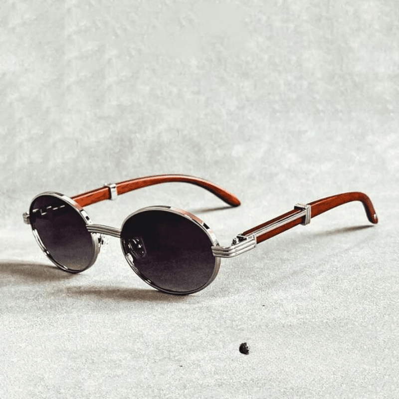 Primadon Sonnenbrillen Silber Sandro | Elegante Sonnenbrille für Herren UV400 Schutz