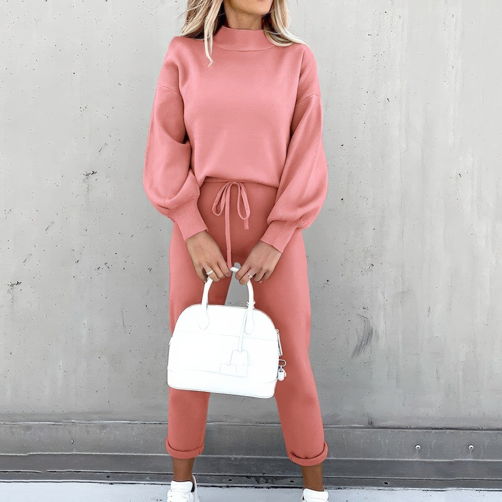 Primadon Sportbekleidungssets Hellrosa / S Hilda | Lässiges Pullover-Hosen-Set für Damen bequem