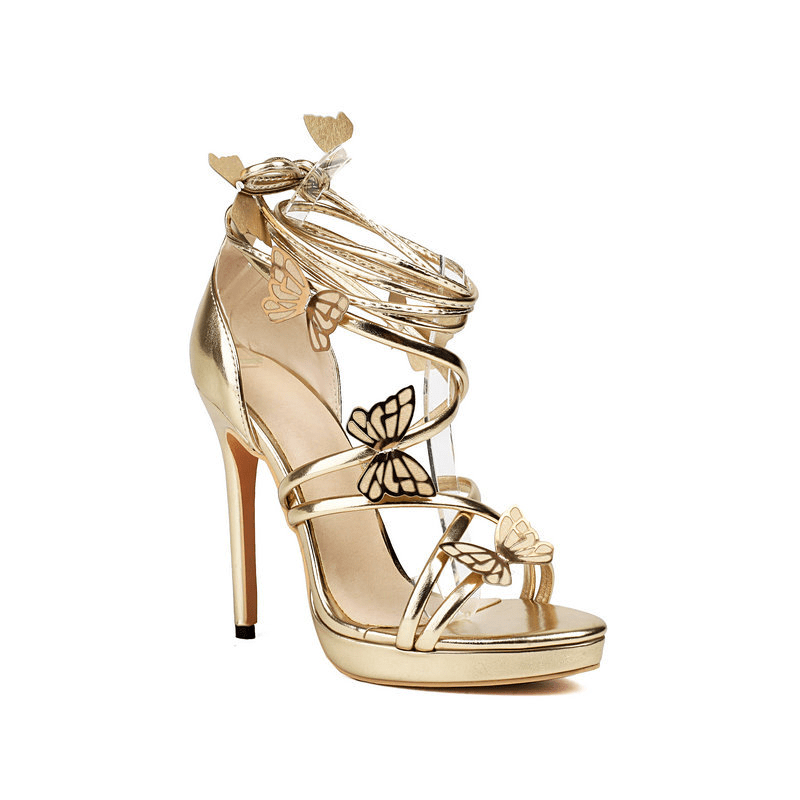 Primadon Stiletto-Absätze Linn elegante Schmetterlings-Heels für Damen