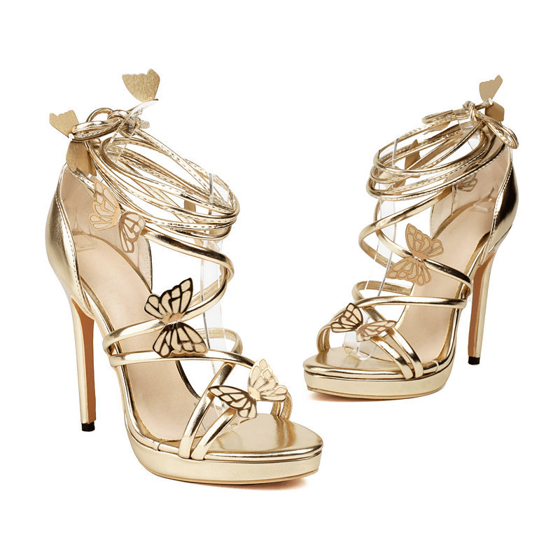 Primadon Stiletto-Absätze Linn elegante Schmetterlings-Heels für Damen