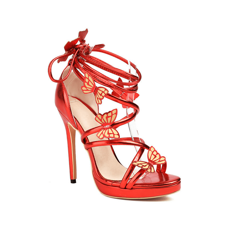 Primadon Stiletto-Absätze Linn elegante Schmetterlings-Heels für Damen