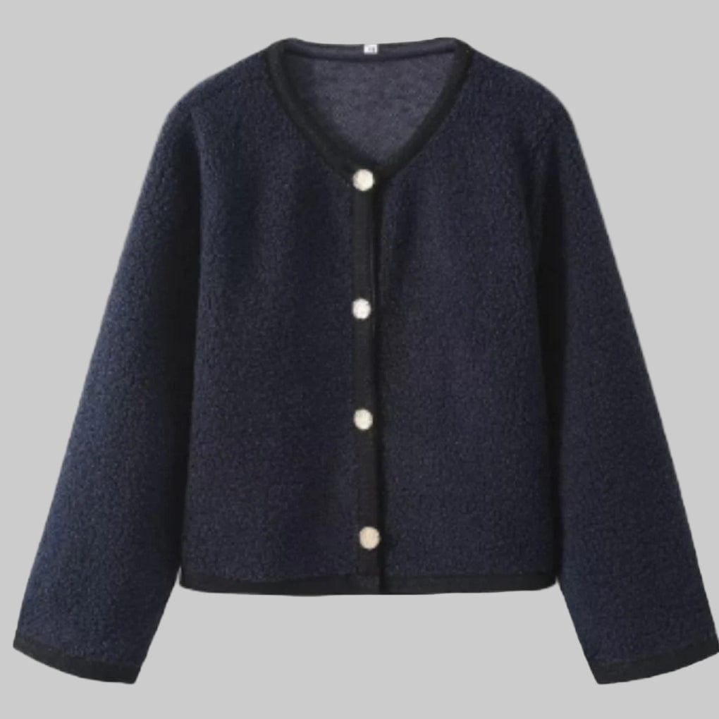 Primadon Strickjacken Blau-a / S Clara | Flauschiger Cardigan für Damen Winter