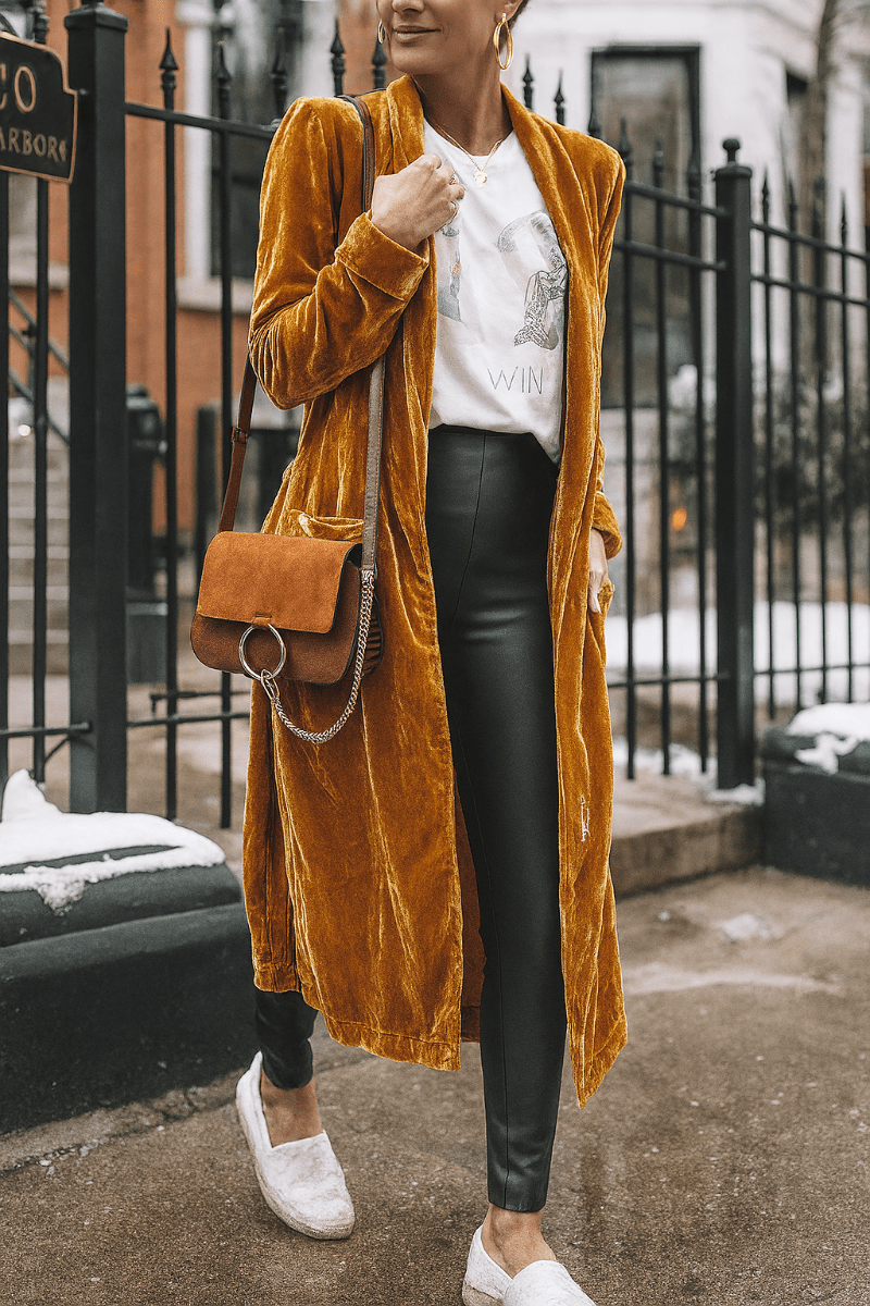 Primadon Strickjacken Braun / S Eleganter Duster-Cardigan für Damen lang weich leicht Frühling Herbst