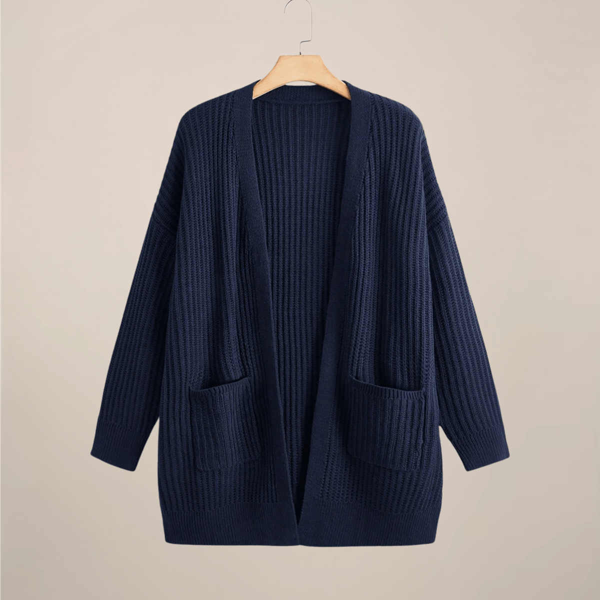 Primadon Strickjacken Marineblau / S Clara | Lässige Strickjacke Damen Übergröße Atmungsaktiv