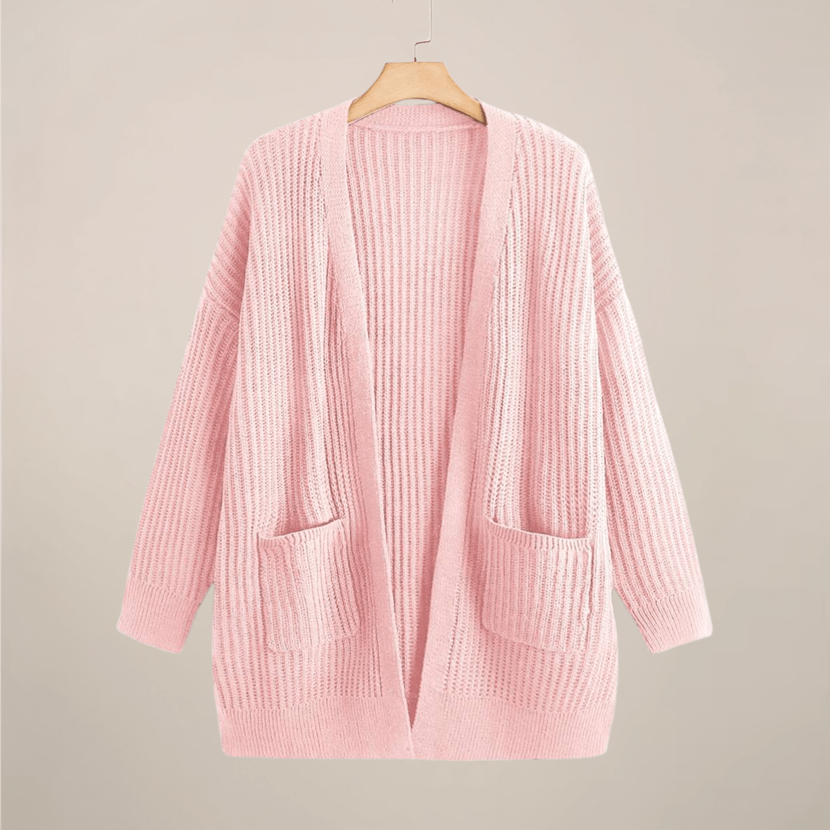 Primadon Strickjacken Rosa / S Clara | Lässige Strickjacke Damen Übergröße Atmungsaktiv