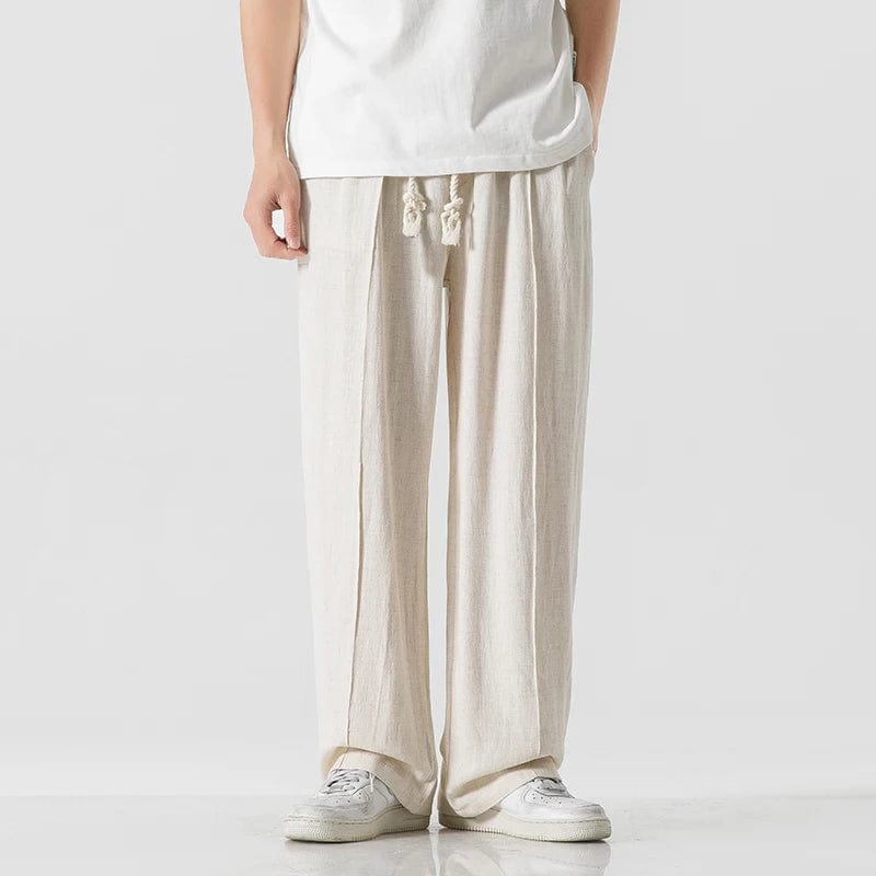 Primadon Sweatpants: Jogginghose Beige / S Duke | Lässige Sweatpants für Herren Leinen