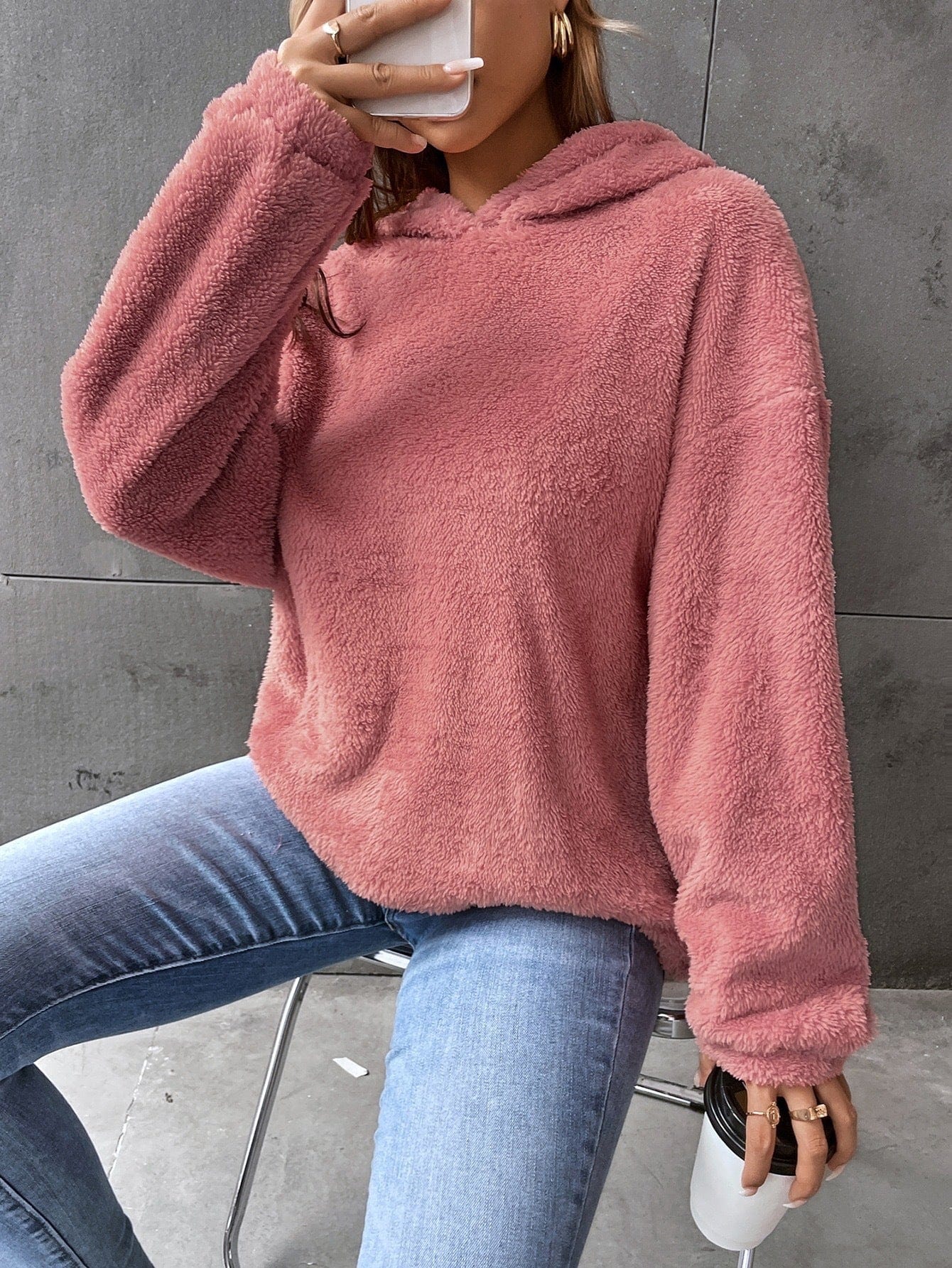 Primadon Sweatshirts Rosa / S Amelie | Weicher Cropped Pullover für Damen Winter