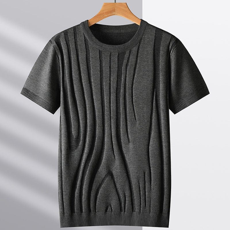 Primadon T-Shirts Grau / XS Ilias | Lässiges T-Shirt für Herren Sommer Baumwollmix