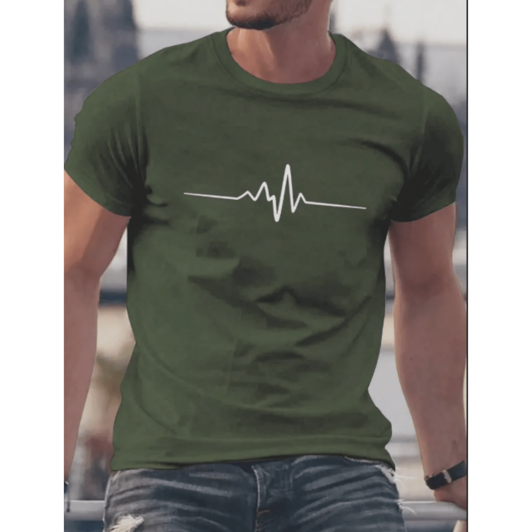 Primadon T-Shirts Grün / S Hektor | figurbetontes T-Shirt für Herren Baumwolle