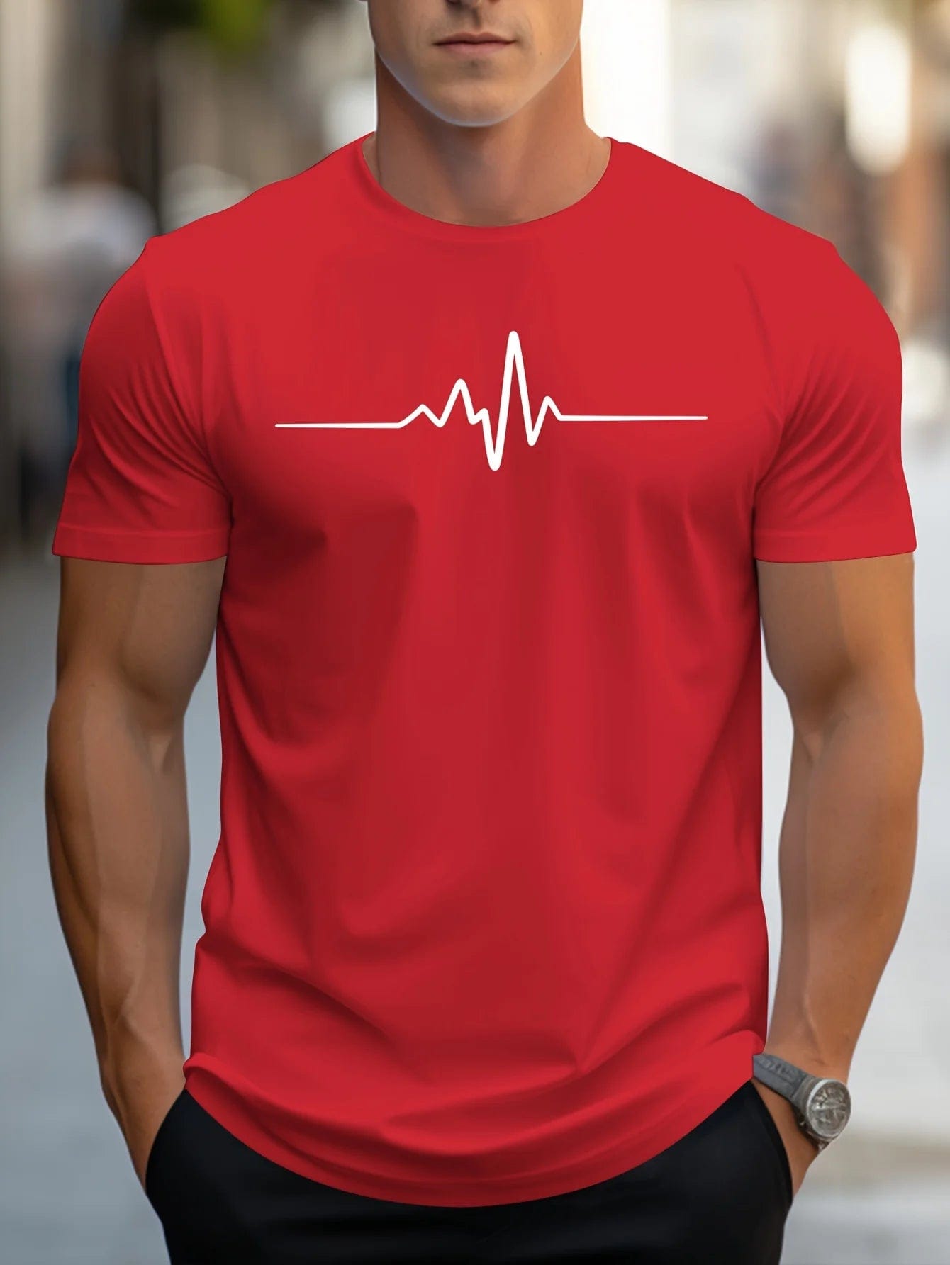 Primadon T-Shirts Hektor | figurbetontes T-Shirt für Herren Baumwolle