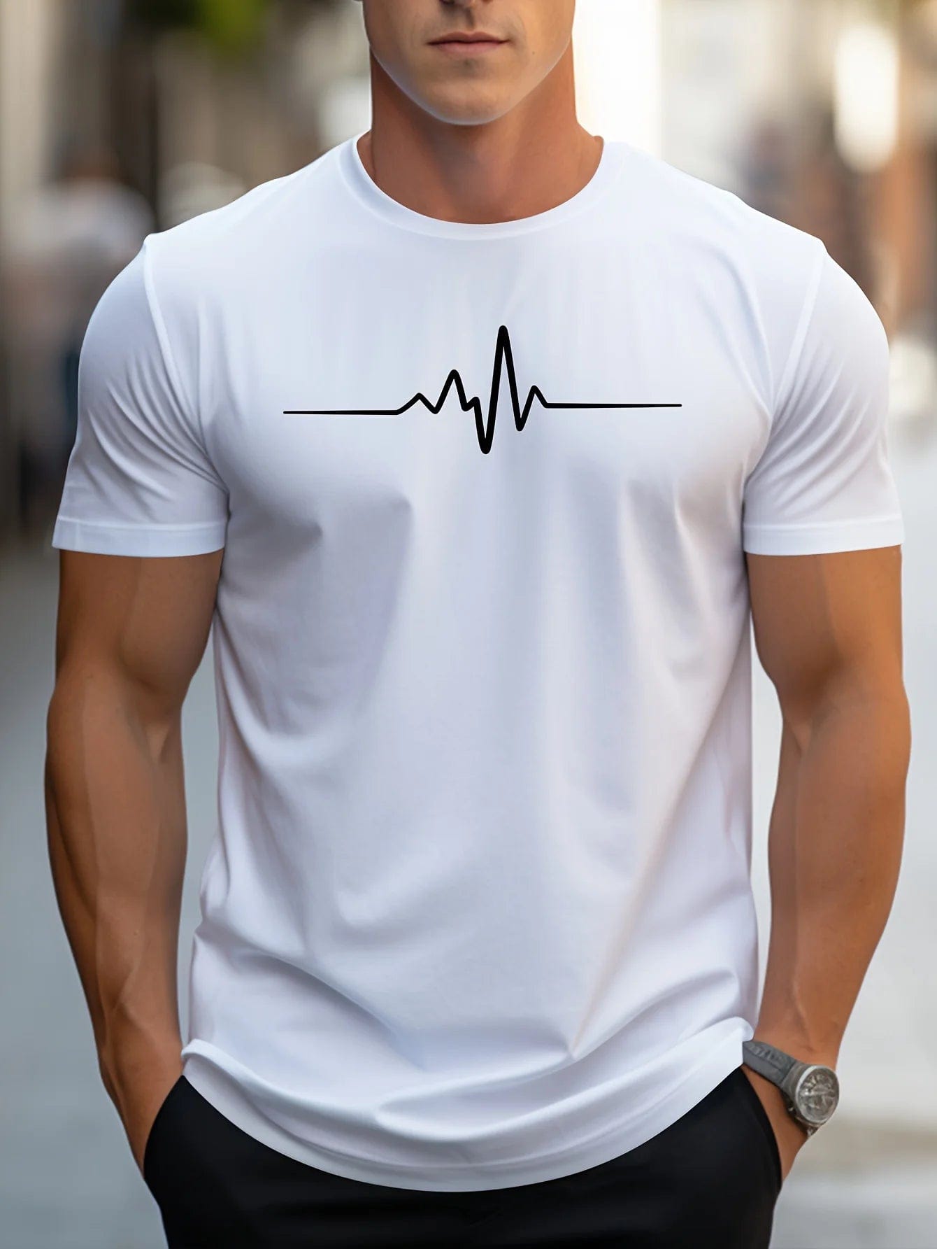 Primadon T-Shirts Hektor | figurbetontes T-Shirt für Herren Baumwolle