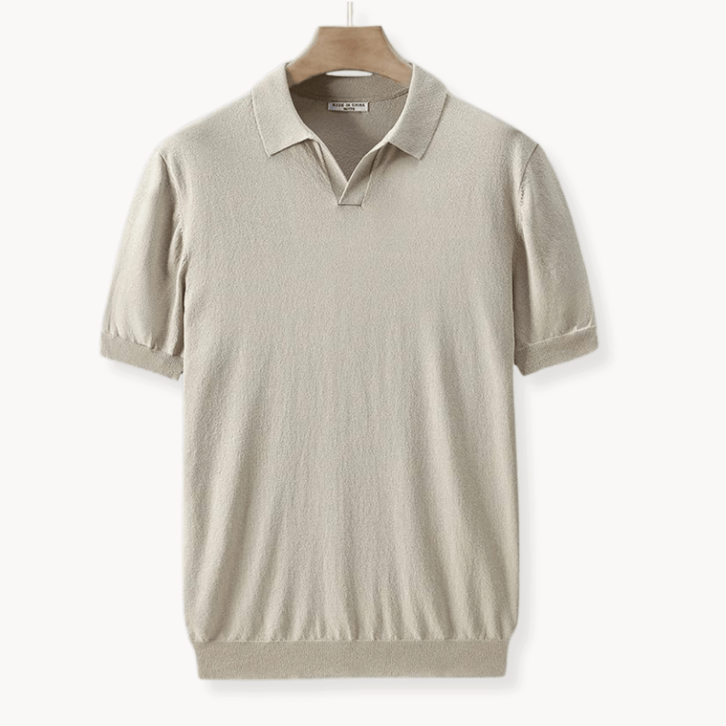 Primadon T-Shirts Khaki / S Mavin lässiges Polo Shirt für Herren Baumwolle