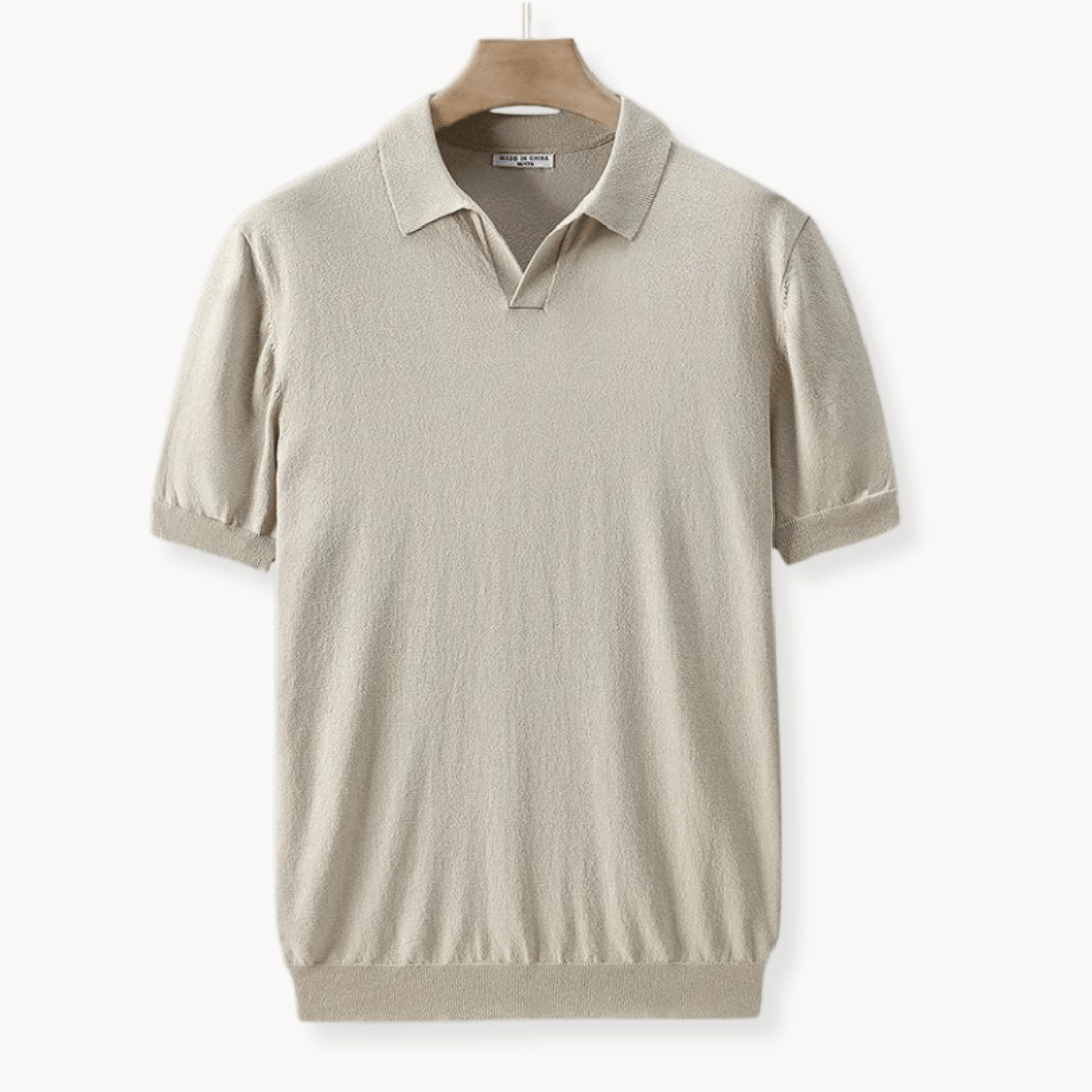 Primadon T-Shirts Khaki / S Mavin lässiges Polo Shirt für Herren Baumwolle