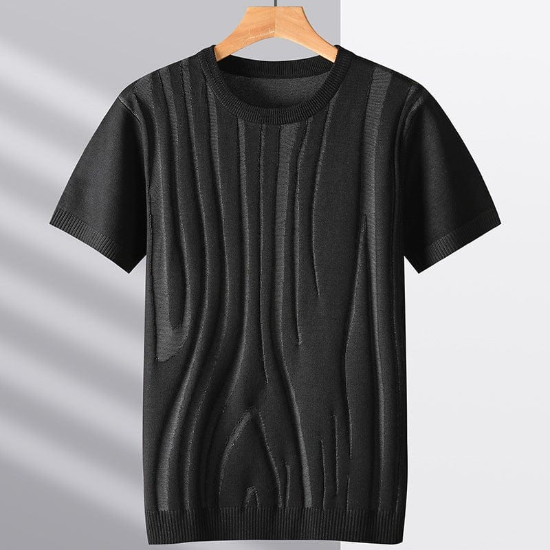 Primadon T-Shirts Schwarz / XS Ilias | Lässiges T-Shirt für Herren Sommer Baumwollmix