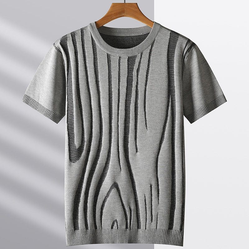 Primadon T-Shirts Silber / XS Ilias | Lässiges T-Shirt für Herren Sommer Baumwollmix