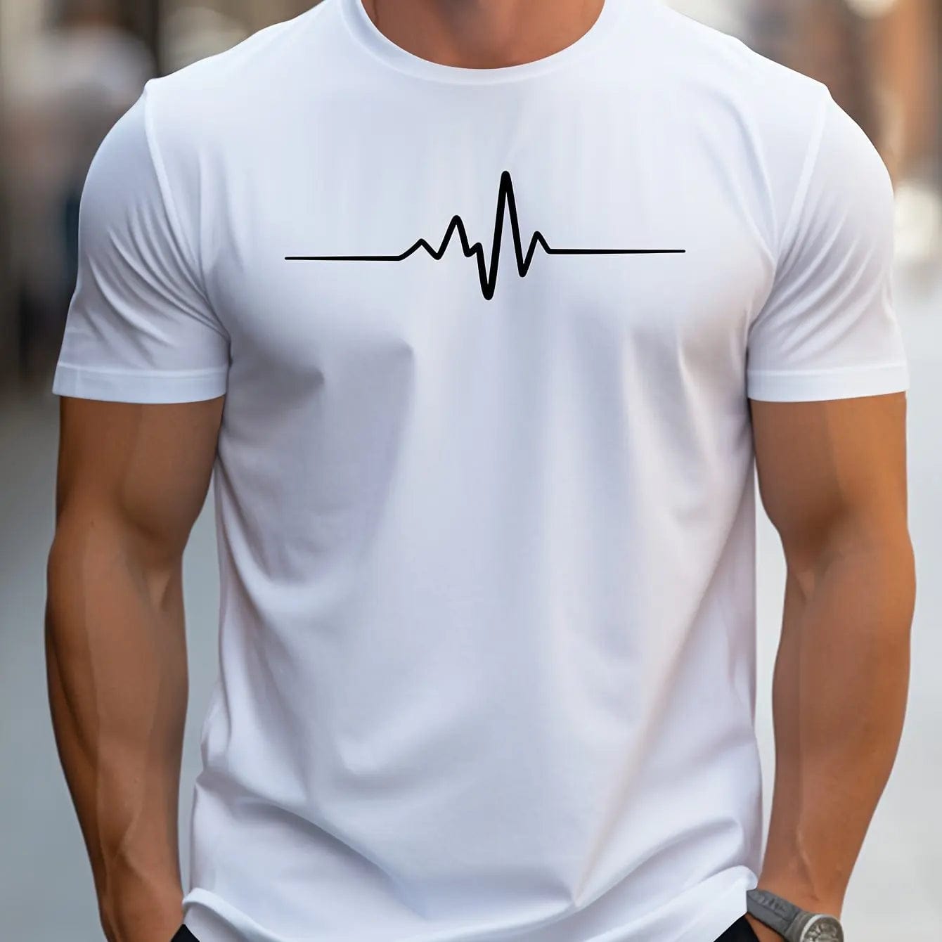 Primadon T-Shirts Weiß / S Hektor | figurbetontes T-Shirt für Herren Baumwolle