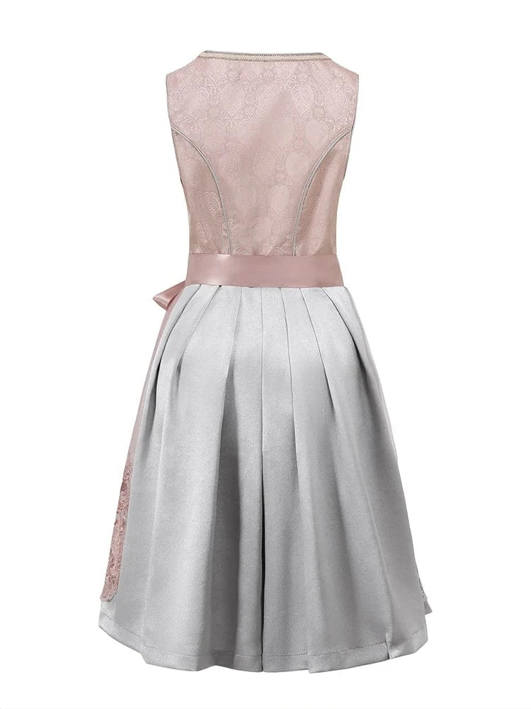 Primadon Traditionelle Kleider Amelie | Elegantes Dirndl für Damen Oktoberfest Baumwolle